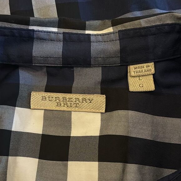 Burberry Brit Nelson Check Pattern Short Sleeve Button - Picture 5 of 9